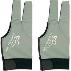 KIMCHIBILLIARDS Cudron Pro 右手手套 2 件裝, 灰色