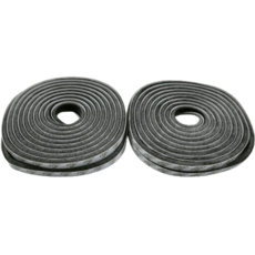 yoromkorom 窗框馬海毛門窗密封條 JW01 9mm x 5mm x 5m, 2個