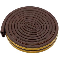 yoromkorom 門縫擋條 橡膠密封條 JW02 棕色 大 D型, 2個