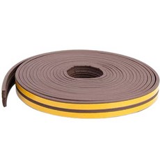 yoromkorom 門縫擋條 橡膠密封條 JW02 棕色 E型, 2個