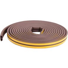 yoromkorom 門縫擋條 橡膠密封條 JW02 棕色 D型, 2個