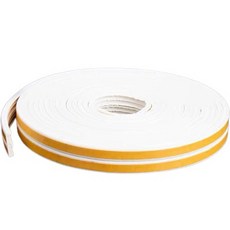 yoromkorom 門縫橡膠密封條 JW02 白色 E型, 2個