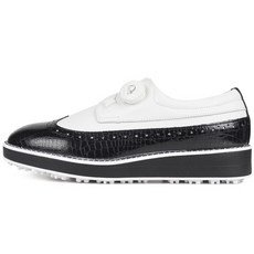 男性無釘皮革手工高爾夫球鞋 NQ161