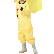 웰프런키즈 아동용 시보리 일체형 미술가운, 옐로우