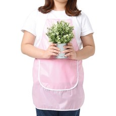 WELLPRON 兒童方形掛脖式圍裙 2入, 粉紅色