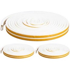 요롬코롬 방문 현관문 문틈막이 고무패킹 화이트 D형, 3개