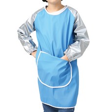 WELLPRON 兒童星星美術圍裙 2入, 天藍色