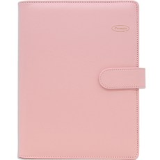 second mansion 彩虹封面皮革 PU 活頁夾 6 孔 A5, 小粉紅, 1個