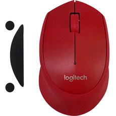 로지텍 무선 마우스 M280, M-R0051, 레드