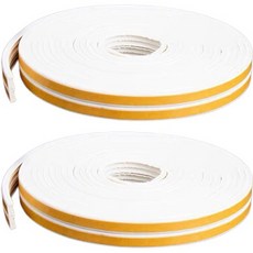 yoromkorom 門縫擋條 橡膠密封條 JW01 白色 E型, 2個