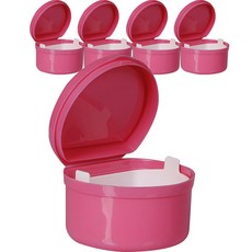 正月Nana假牙牙齒收納保管盒 粉色 5入, 單品