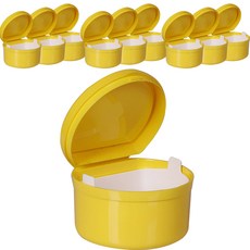 Jeongwol Nana 假牙存儲盒黃色 10p, 單一商品