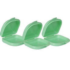 Jeongwol Nana 假牙存儲小盒綠色 3 件裝, 單一商品