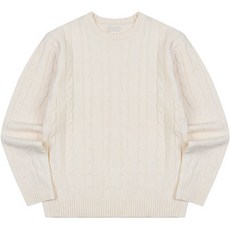 파이브엑스라지 남성용 오버핏 케이블 니트