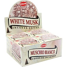 HEM 인센스 콘 120p, 화이트 머스크