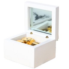 Keepsanding木質音樂音樂盒 軌道 Memory, 白色的