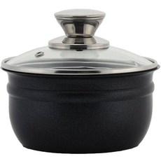 QUEEN SENSE 黑色陶瓷不鏽鋼砂鍋, 外徑 15.5cm x 內徑 14cm, 1個