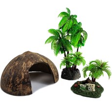 MOBYDICK 椰子樹椰子造景躲藏處套組, 1套