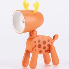 斑點鹿便攜迷你檯燈, 橘色鹿