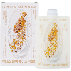 BEAUNESS 蛋白奶昔粉隨身包 穀物風味 5包, 200g, 1盒