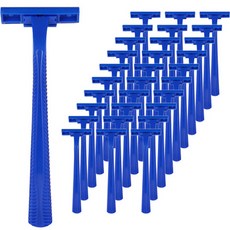 맥라이프 굿맥스 스무스 3중날 일회용 면도기 블루, 1개입, 50개