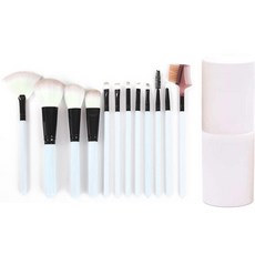 The Bella 臉部彩妝蜜粉刷12件組, 1個, 白色