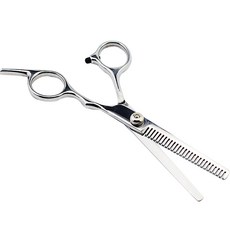 씨티컴퍼니 가정용 헤어 미용 숱가위, 실버, 1개