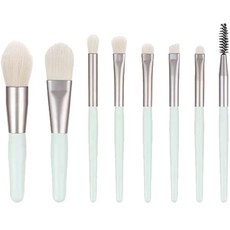 더벨라 블러셔 메이크업 브러쉬 8종 세트, 그린, 1개