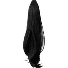 샵앤도 여성용 포니 테일 가발 클립형 45cm, 내츄럴블랙, 1개