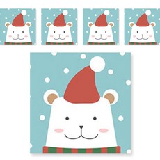 minhwashop 小型油畫聖誕節5p UDOFB0292, 北極熊, 1個