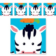 minhwashop 小型油畫動物 5入, 斑馬臉(UDOFB0162), 1個