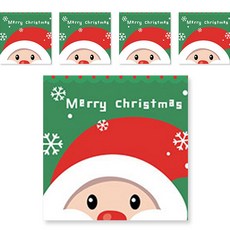minhwashop 小型聖誕油畫5入 UDOFB0293, 聖誕老人, 1個