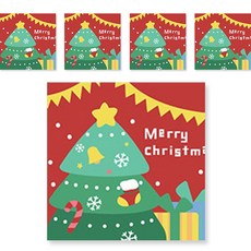 minhwashop 小型聖誕油畫 5p UDOFB0295, 聖誕樹, 1個