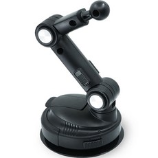 Red Bean 360度旋轉 2段關節 儀表板型 吸附支架, 1個, 黑色