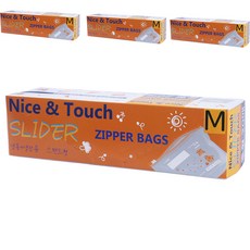 Nice&Touch 特別版長頸鹿圖案分裝夾鏈袋, 中號 (M), 4盒, 20入