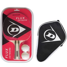 DUNLOP Flux Extreme 桌球拍 + 2入桌球 + 球拍套組, 1套, 單一商品