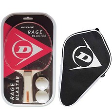 DUNLOP LAZY BLASTER 桌球拍 + 桌球 2入 + 球拍套組, 單一商品, 1個