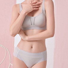윙크핑크 모던 후크 스포츠 브라 + 팬티 세트 N6020