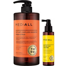 MED:ALL RCP強健髮根柑橘香洗髮精 800ml+髮根營養液 120ml, 1套