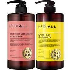 MED ALL RCP頭皮清淨強健髮根洗髮精 療癒花香+木質香 800ml, 1套