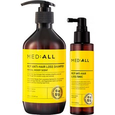 MED ALL RCP強健髮根草本木質洗髮精 300ml+頭皮調理水 120ml組, 1套