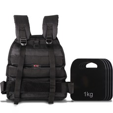 塑身體重調節背心 10kg BB-959, 黑色的, 10公斤