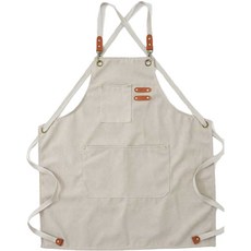아이엠판다 바리스타 방수 앞치마, 아이보리, 1개