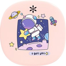 full of fun 鏡面假牙收納盒 太空人, 1個, 粉紅色