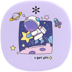 full of fun 鏡面假牙收納盒 太空人, 1個, 紫色