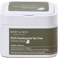 MARY&MAY 魚腥草茶樹鎮靜面膜, 單品, 30張