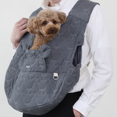 RITOGATO 狗狗柔軟前背包, 炭灰色