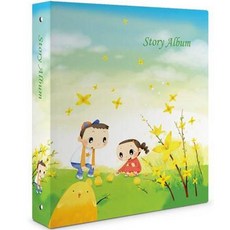 J&H 故事相簿 自黏式童話相簿, 迎春花(相簿), 白卡(內頁), 50張