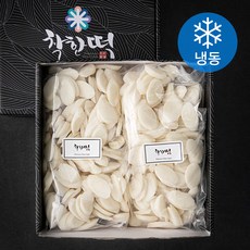 착한떡 백미 흰 떡국떡 (냉동), 1kg, 2개