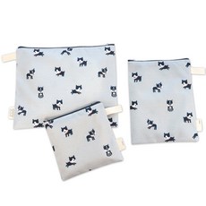 SEMOMS 多用途防水收納包 3入組, 小狗款